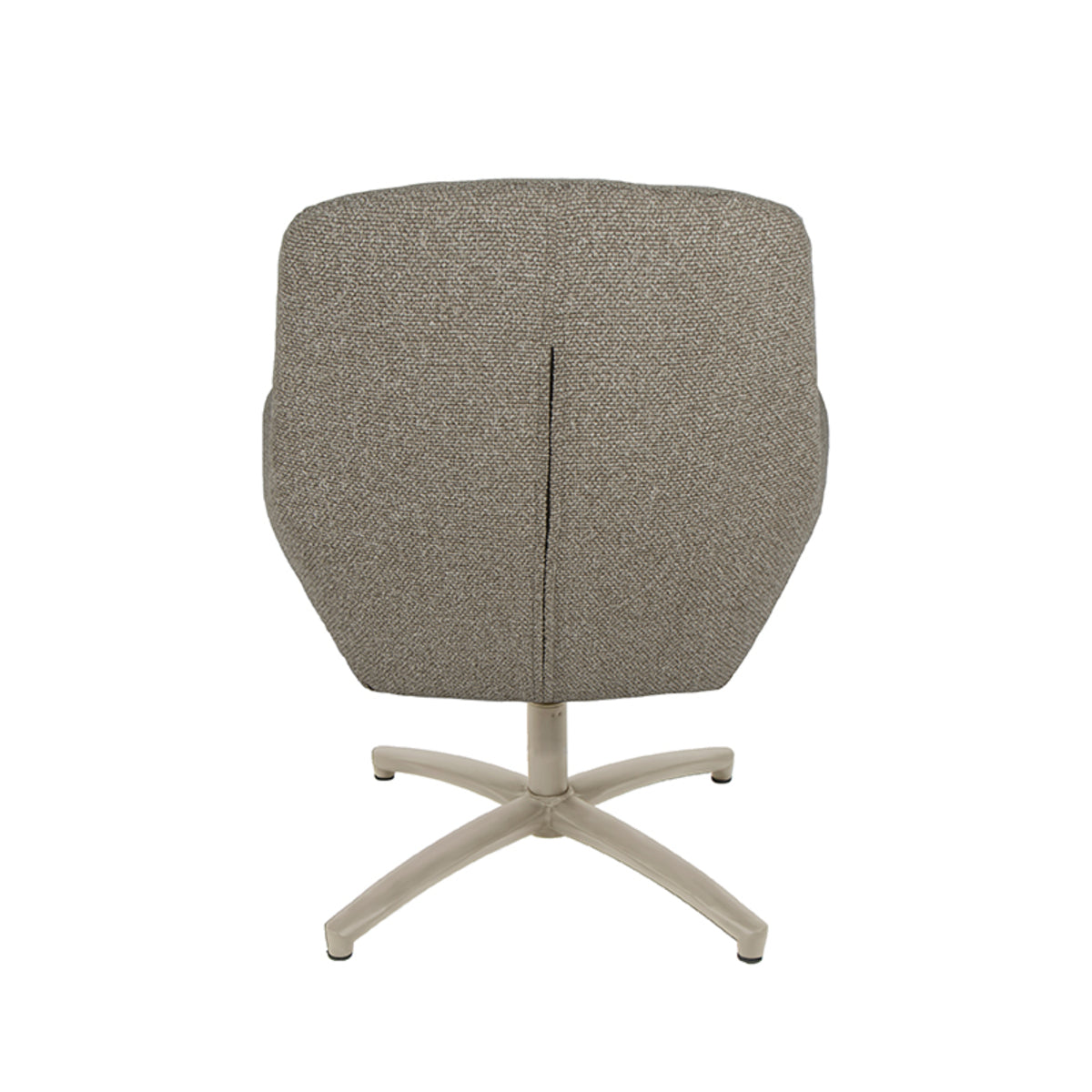 Label51 - Draaifauteuil Chill Zone - Bouclé - Mushroom - 68 x 73 x 90 cm
