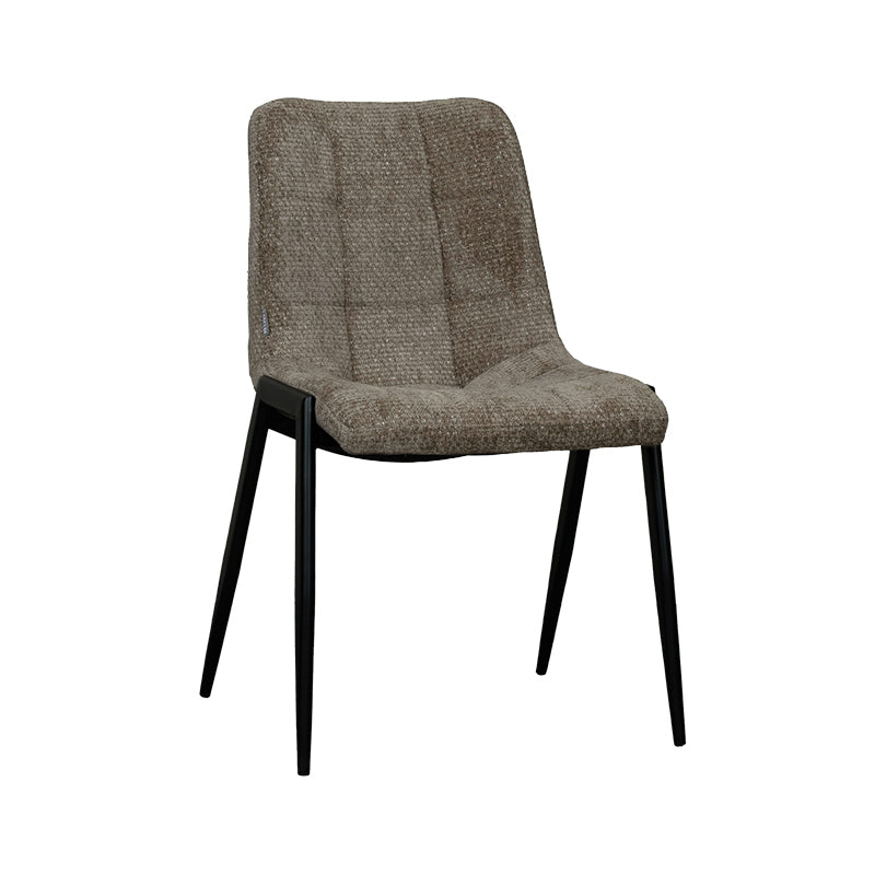 Label51 - Eetkamerstoel Noor - Stof - Hunter groen - 51 x 41 x 84 cm