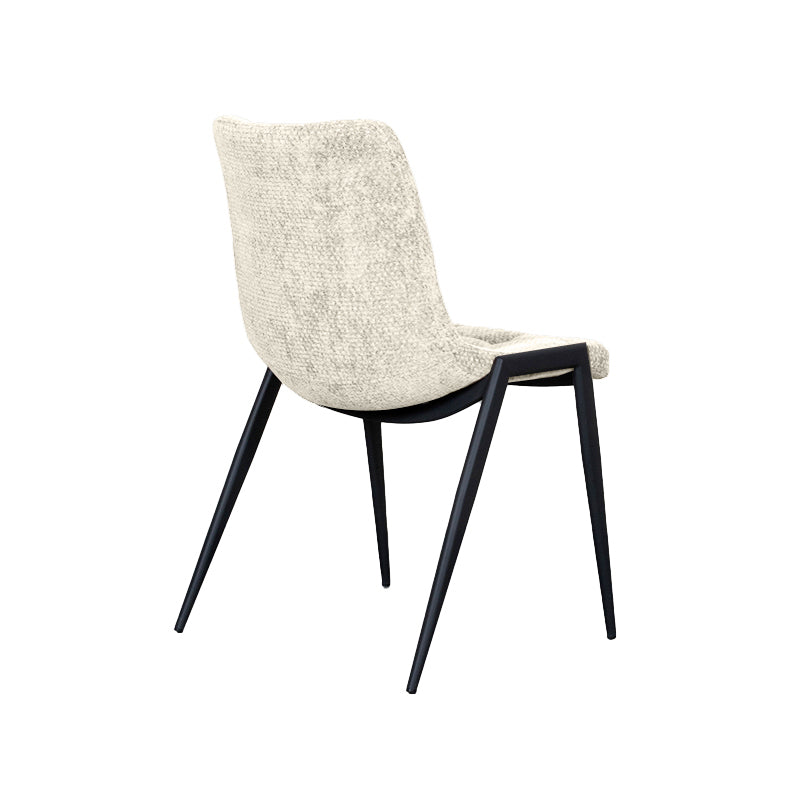 Label51 - Chaise de salle à manger Noor - Tissu - Naturel - 51 x 41 x 84 cm