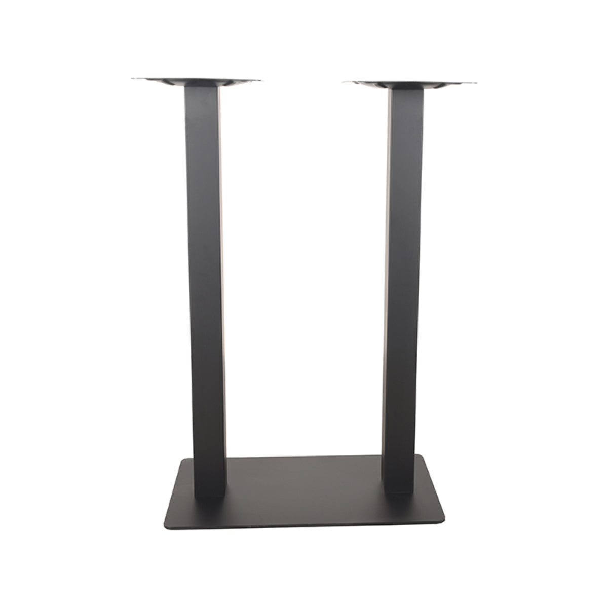 Label51 - Pied de table de bar double - Métal - Noir - 70 x 40 x 108 cm