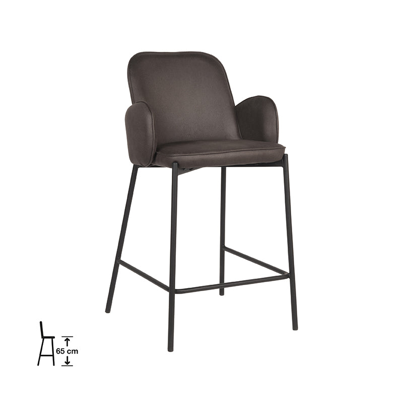 Label51 - Barkruk Jari - Microvezel - 51 x 53 x 94 cm