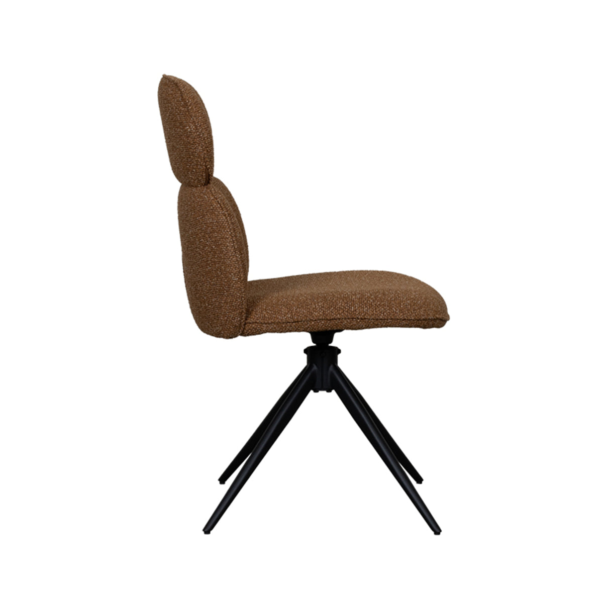 Label51 - Chaise de salle à manger Finn - Bouclette - Corail - 49 x 62 x 91 cm