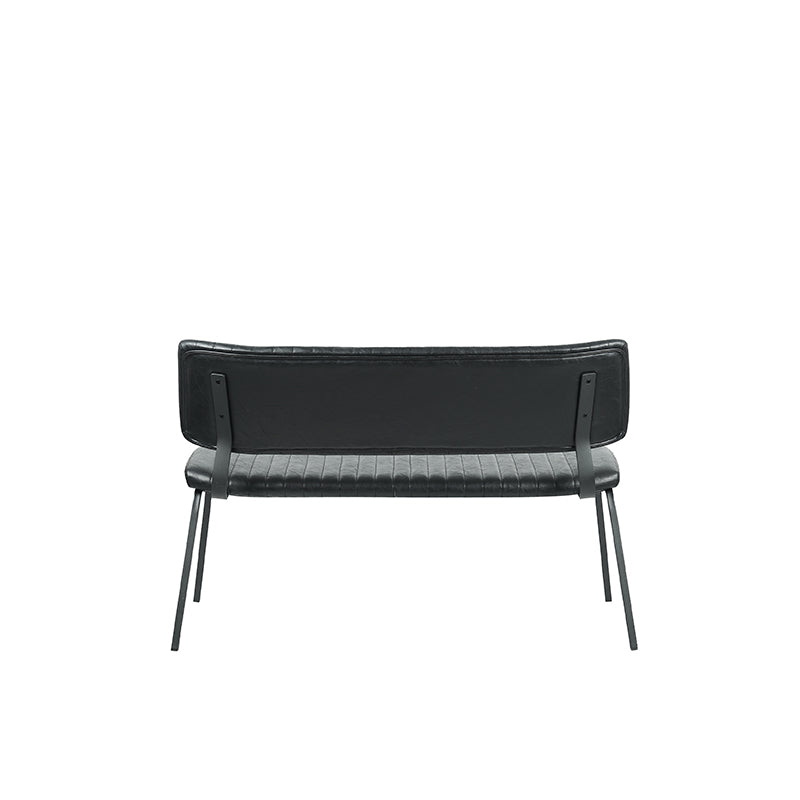 Label51 - Banc de salle à manger Gusto - Similicuir - Noir - 120 x 63 x 81 cm
