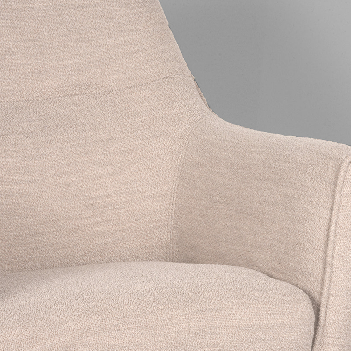 LABEL51  - Fauteuil Tod - Naturel - Boucle - 90x50x42 cm