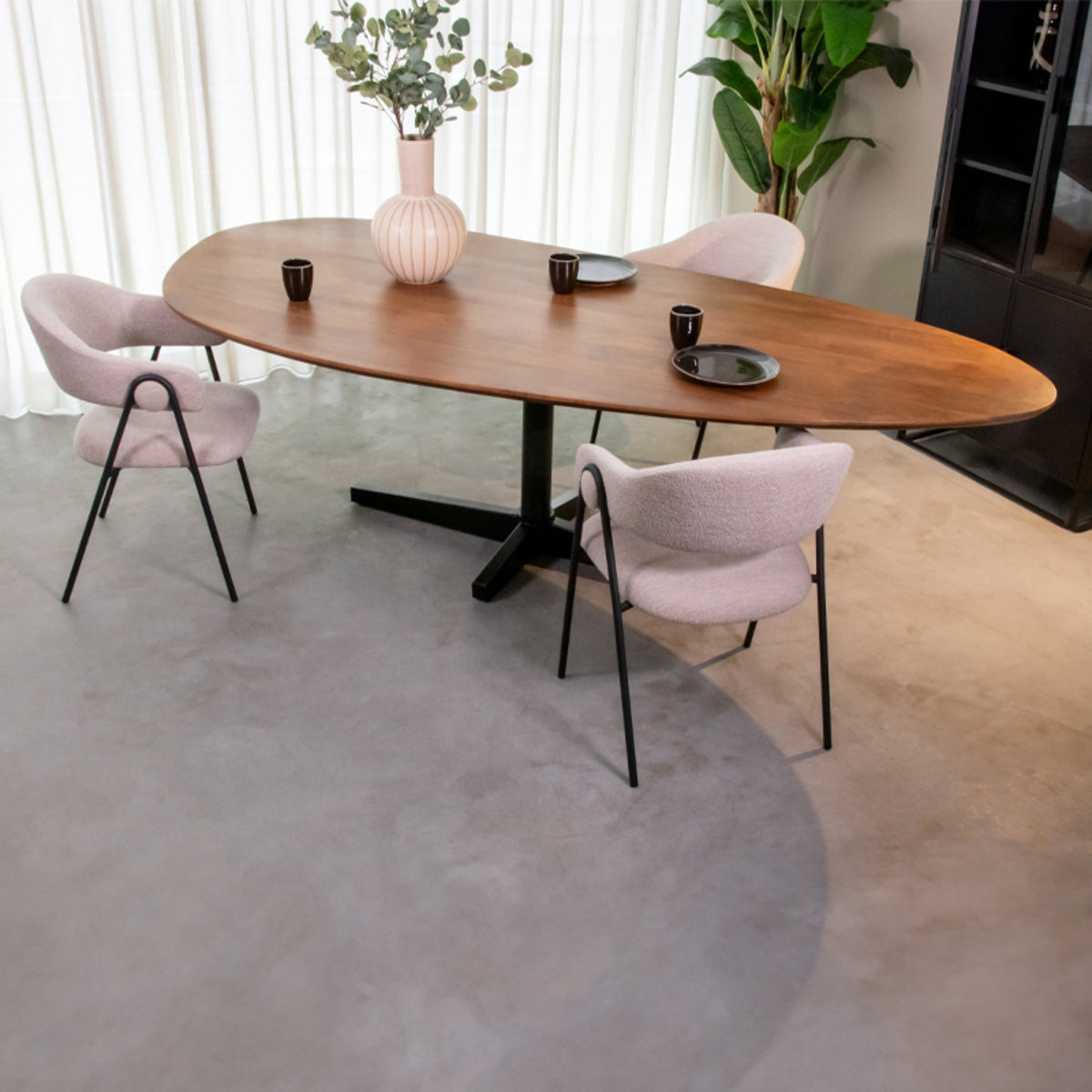 Label51 - Table à manger Rosie - Bois de manguier - Naturel - 260 x 110 x 76 cm
