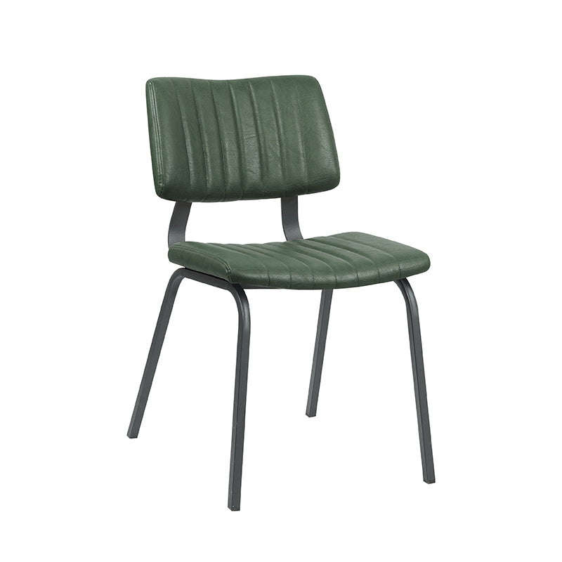 Label51 - Eetkamerstoel Gusto - Kunstleder - Hunter groen - 46 x 56 x 79 cm