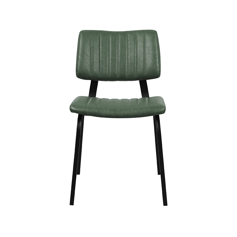 Label51 - Eetkamerstoel Gusto - Kunstleder - Hunter groen - 46 x 56 x 79 cm