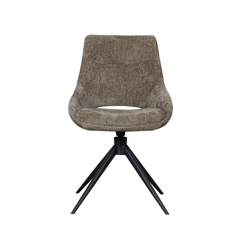 Label51 - Eetkamerstoel Marlow - Stof - Hunter groen - 48 x 63 x 86 cm