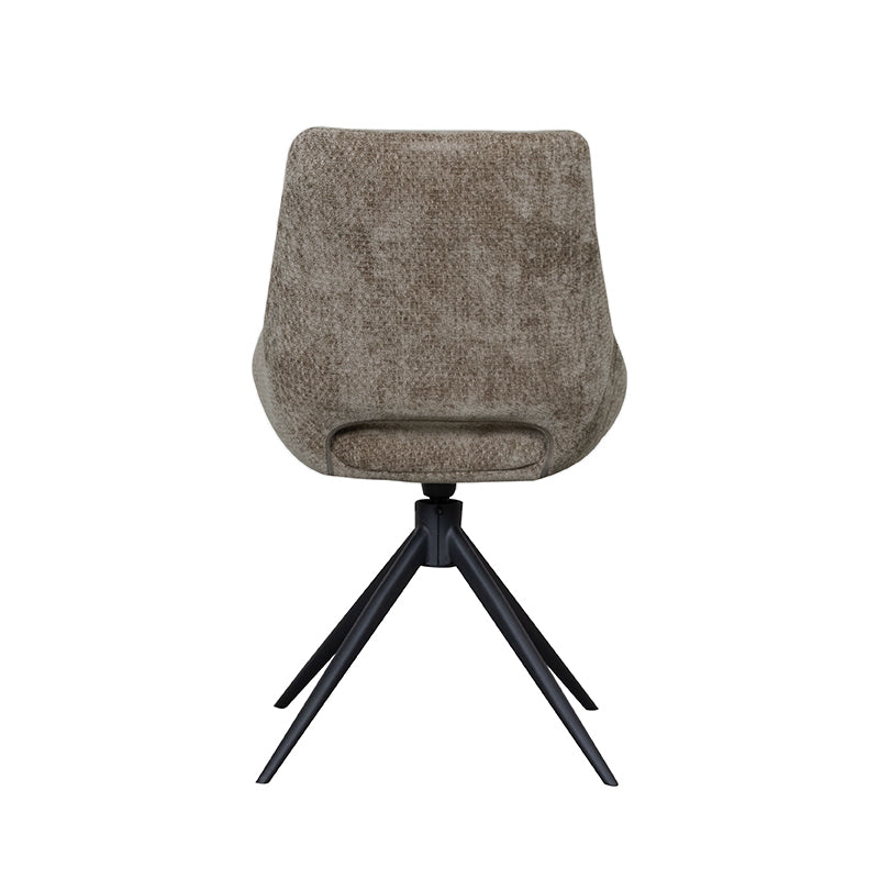 Label51 - Eetkamerstoel Marlow - Stof - Hunter groen - 48 x 63 x 86 cm