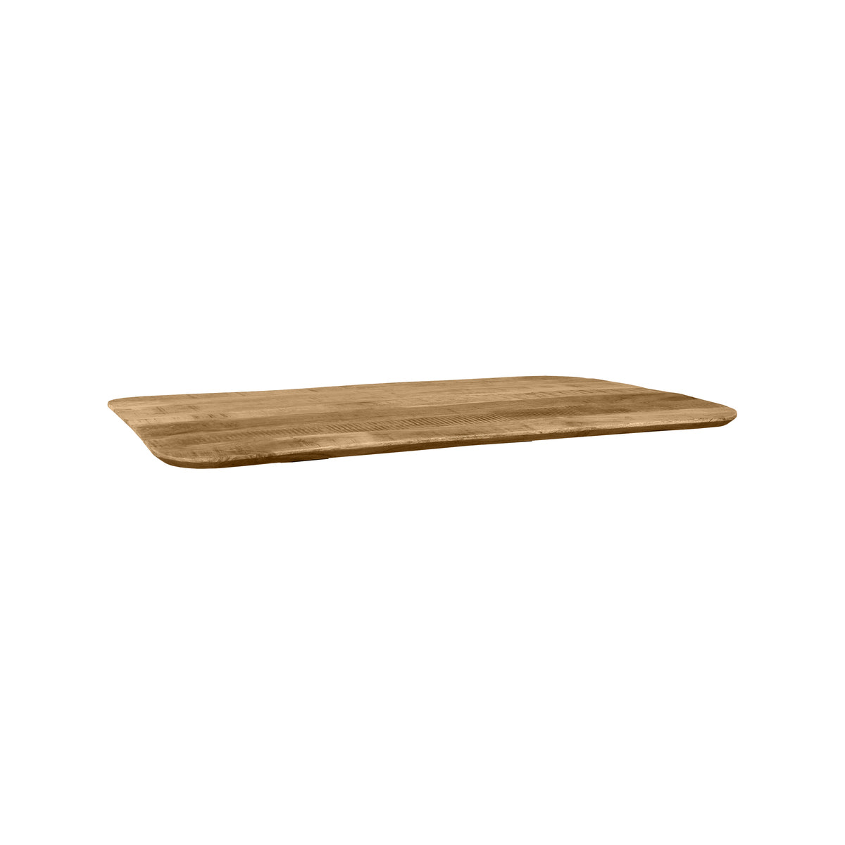Label51 - Plateau de table de restaurant/bar rectangulaire bord irrégulier - Bois de manguier - Naturel - 120 x 70 cm