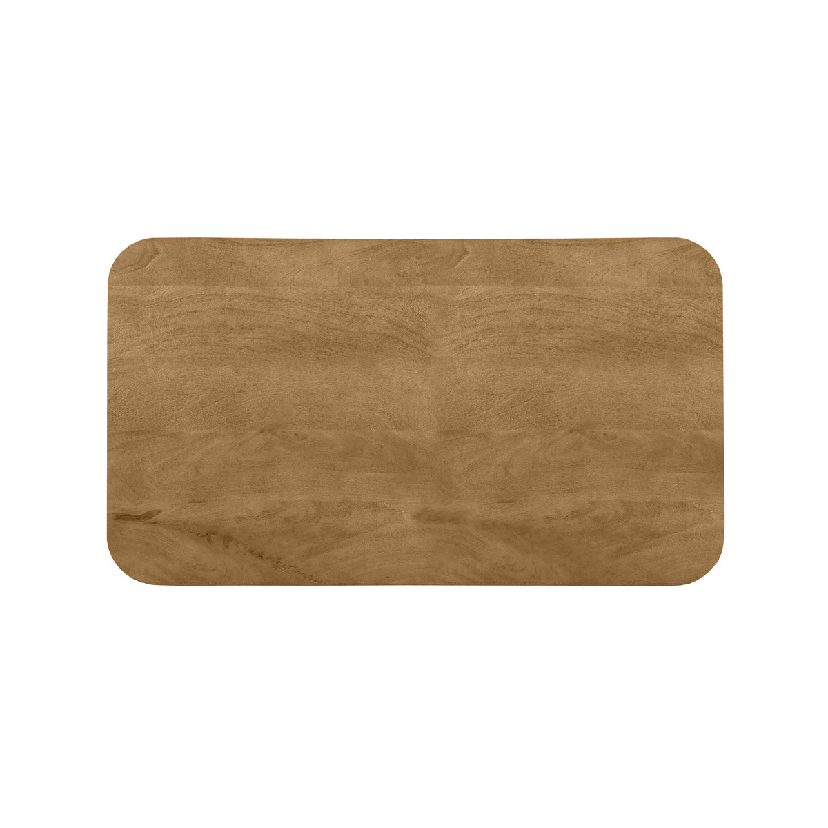 Label51 - Plateau de table de restaurant/bar rectangulaire bord irrégulier - Bois de manguier - Naturel - 120 x 70 cm
