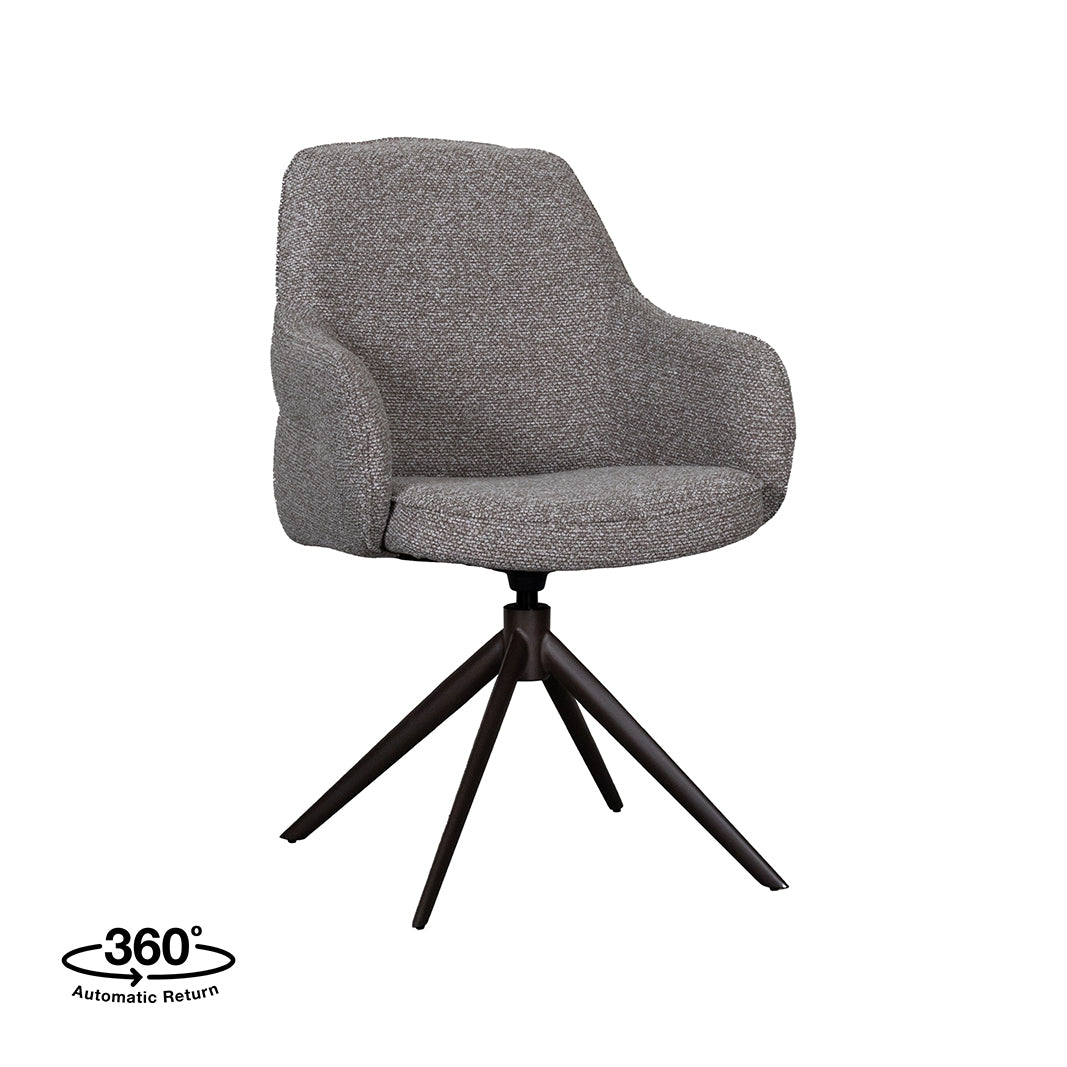 Label51 - Chaise de salle à manger Bern - Bouclé - Champignon - 61 x 66 x 91 cm