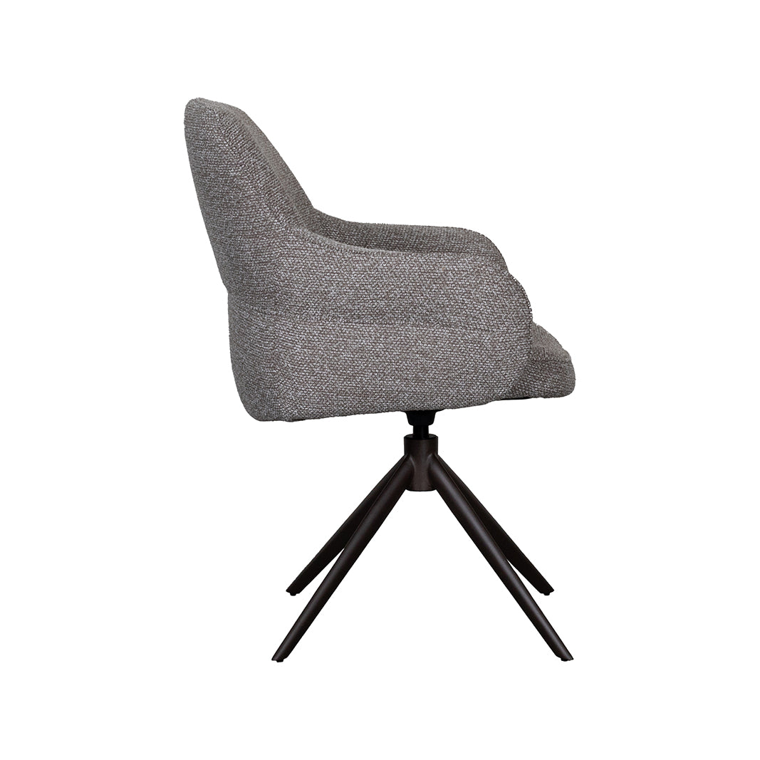 Label51 - Chaise de salle à manger Bern - Bouclé - Champignon - 61 x 66 x 91 cm