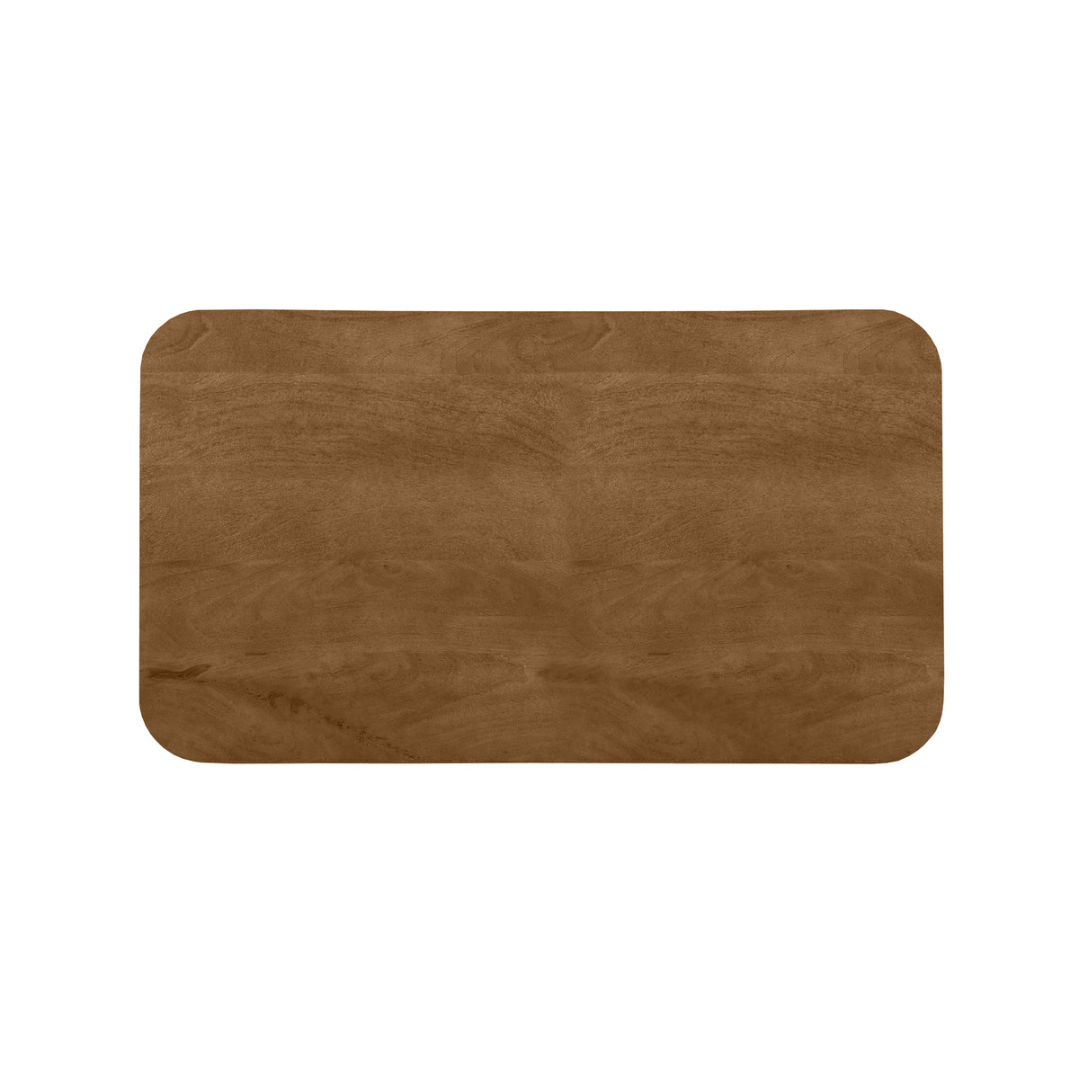 Label51 - Plateau de table de restaurant/bar rectangulaire bord irrégulier - Bois de manguier - Naturel - 120 x 70 cm