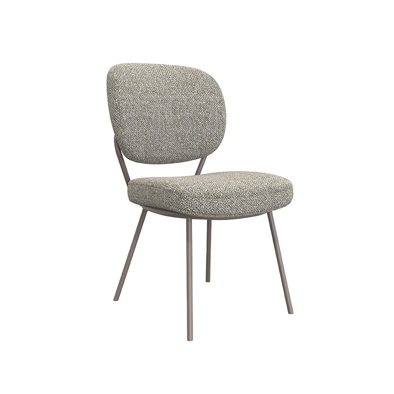 Label51 - Eetkamerstoel Singapore - Bouclé - Mushroom - 49 x 63 x 90 cm