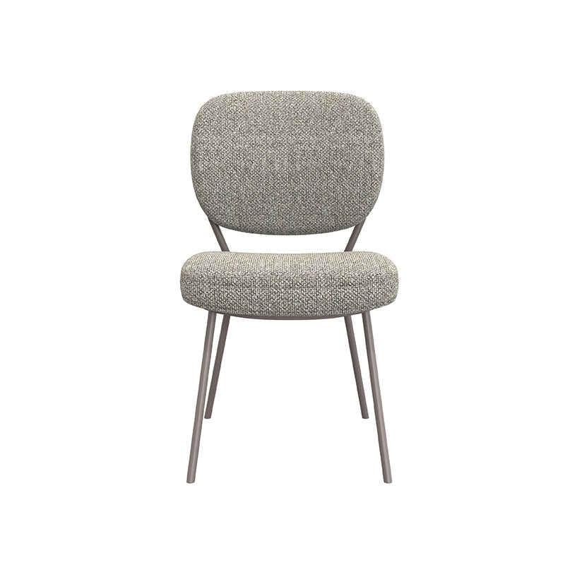 Label51 - Eetkamerstoel Singapore - Bouclé - Mushroom - 49 x 63 x 90 cm