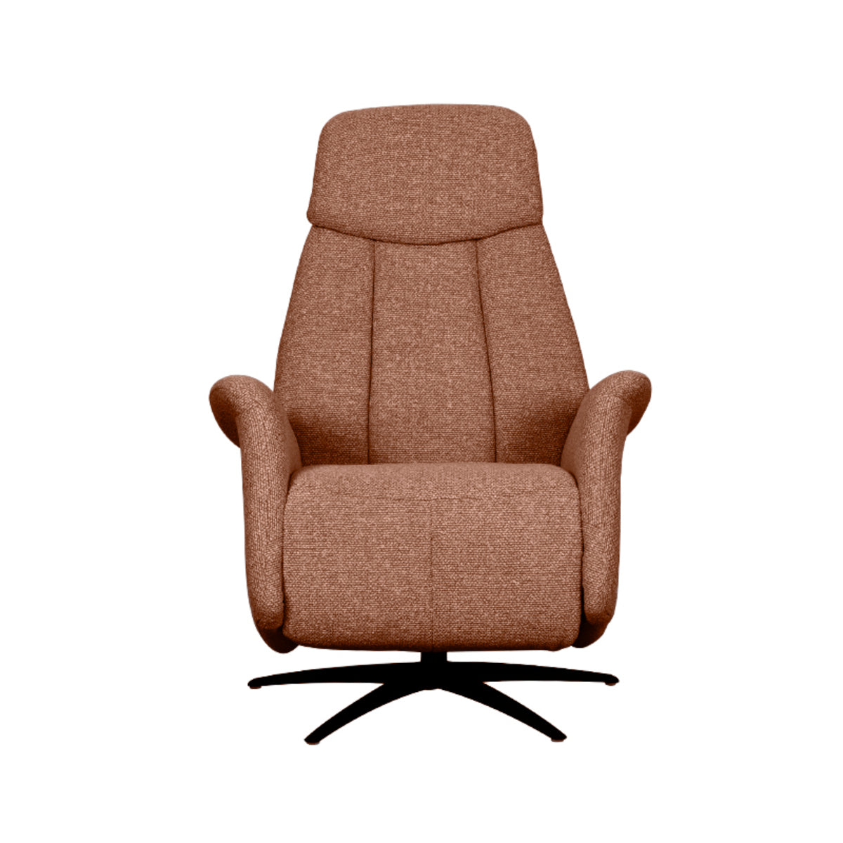 Label51 - Fauteuil relax électrique Oslo - Bouclé - Corail - 79 x 87 x 112 cm