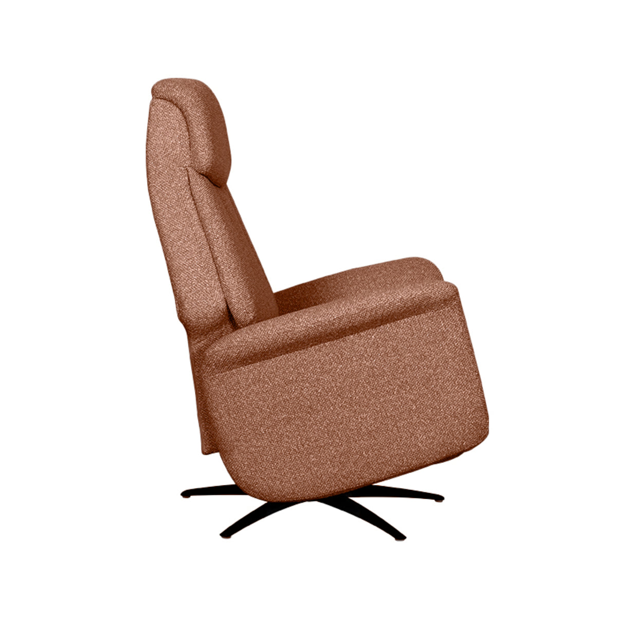 Label51 - Fauteuil relax électrique Oslo - Bouclé - Corail - 79 x 87 x 112 cm