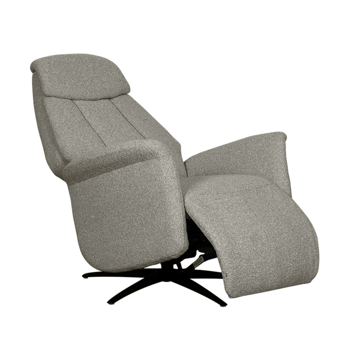 Label51 - Fauteuil relax électrique Oslo - Bouclé - Champignon - 79 x 87 x 112 cm