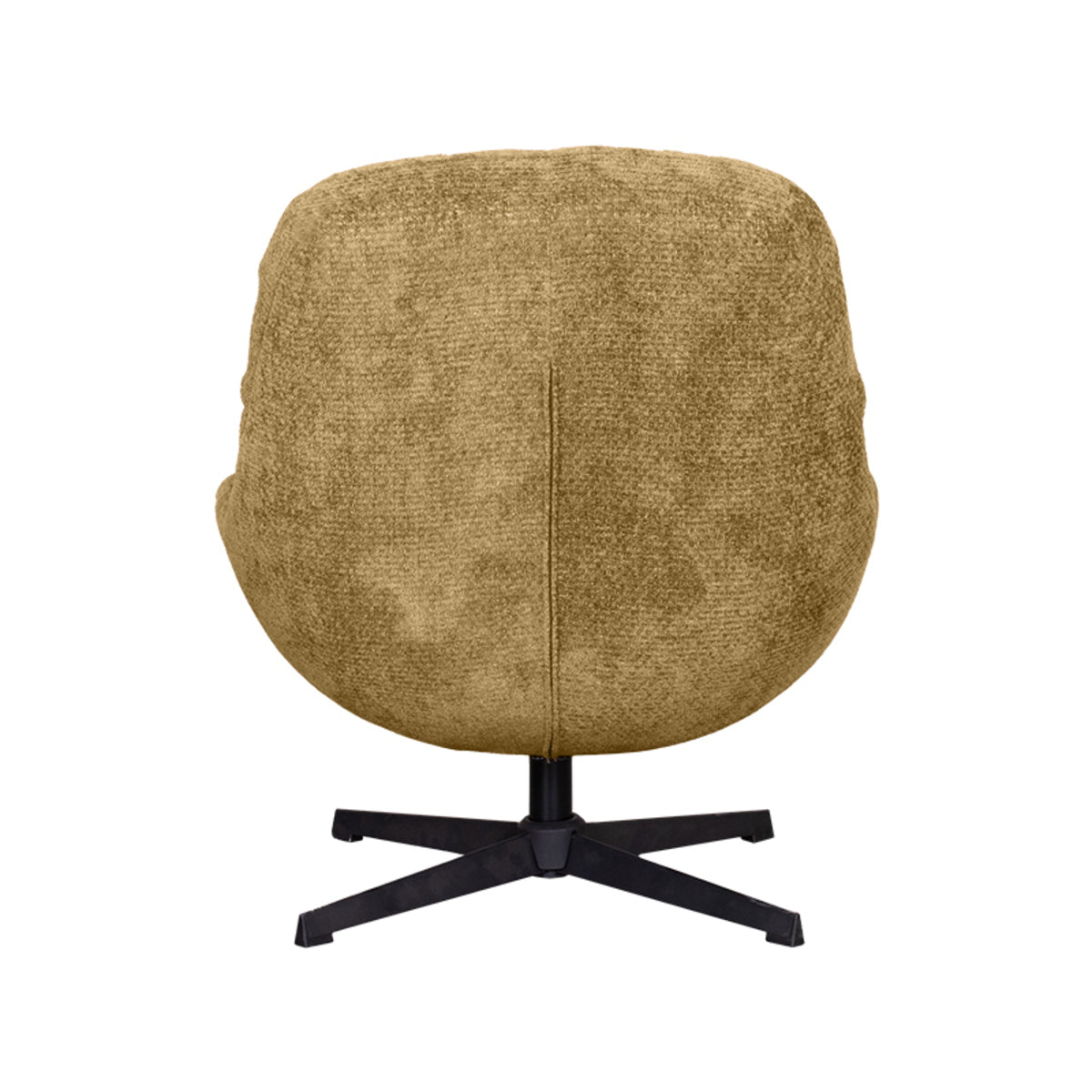Label51 - Draaifauteuil Huxley - Stof - Mosterd - 76 x 86 x 92 cm