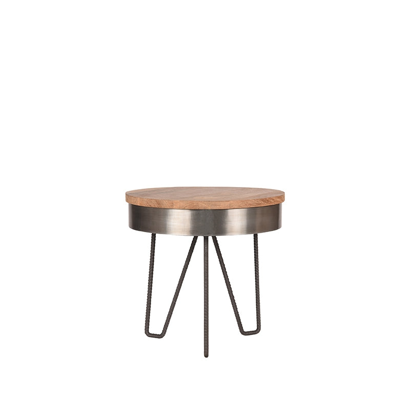 Label51 - Table d'appoint Saran - Bois de manguier - 44 x 44 x 43 cm