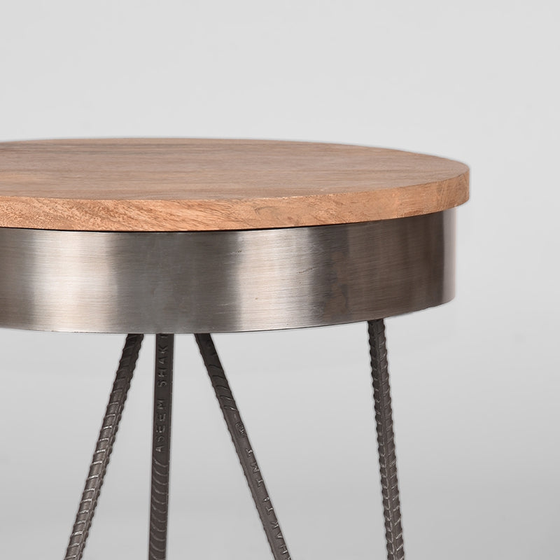 Label51 - Table d'appoint Saran - Bois de manguier - 44 x 44 x 43 cm