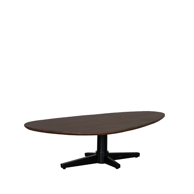 Label51 - Table basse Rosie - Bois de manguier - Espresso - 140 x 75 x 36 cm
