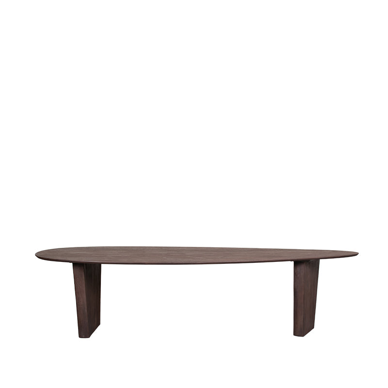 Label51 - Table à manger Wow - Bois de manguier - Espresso - 300 x 130 x 75 cm