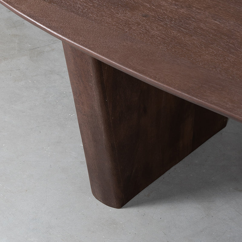Label51 - Table à manger Wow - Bois de manguier - Espresso - 300 x 130 x 75 cm