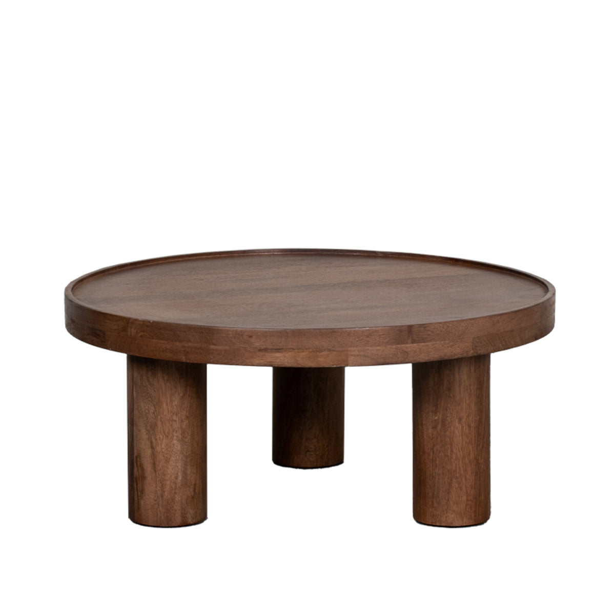 Label51 - Table basse Elly - Bois de manguier - Naturel - 70 x 70 x 31 cm