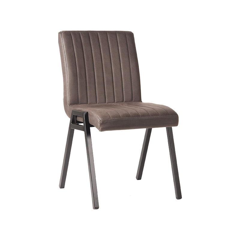 LABEL51 Chaise de salle à manger Matz - Anthracite - Microfibre