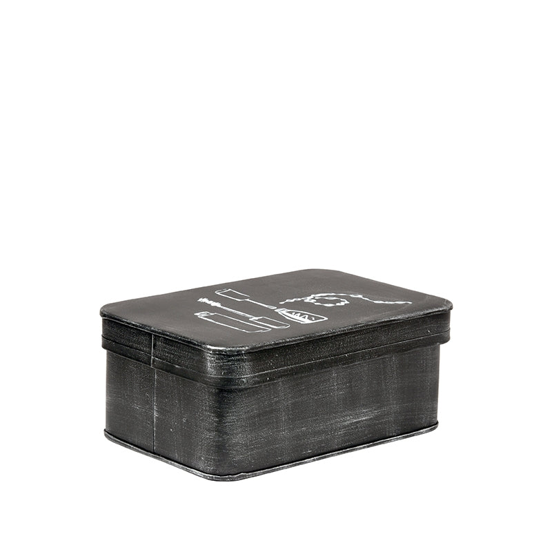 LABEL51 Make-Up opbergkist - Zwart - Metaal