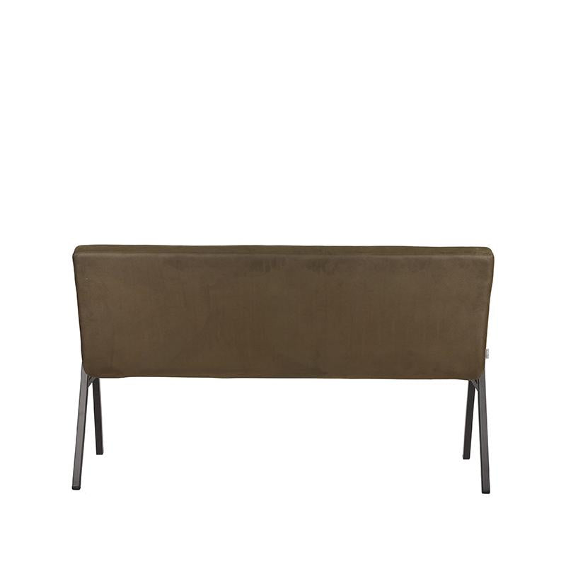 Label51 - Banc de salle à manger Matz - Microfibre - Vert kaki - 145 x 62 x 86 cm