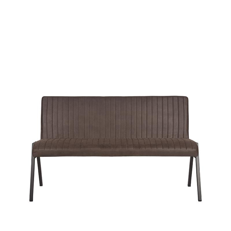 Label51 - Banc de salle à manger Matz - Microfibre - Anthracite - 145 x 62 x 86 cm