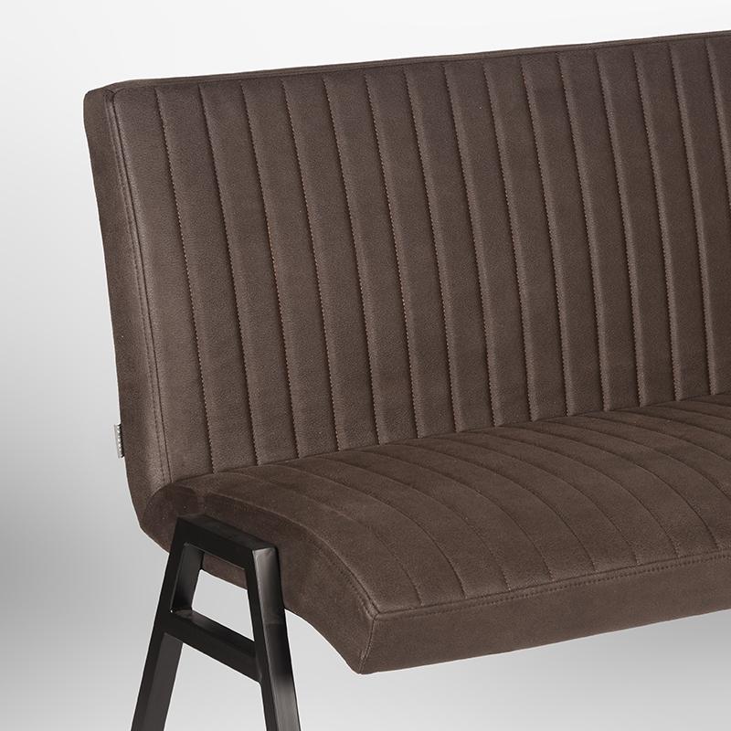 Label51 - Banc de salle à manger Matz - Microfibre - Anthracite - 145 x 62 x 86 cm