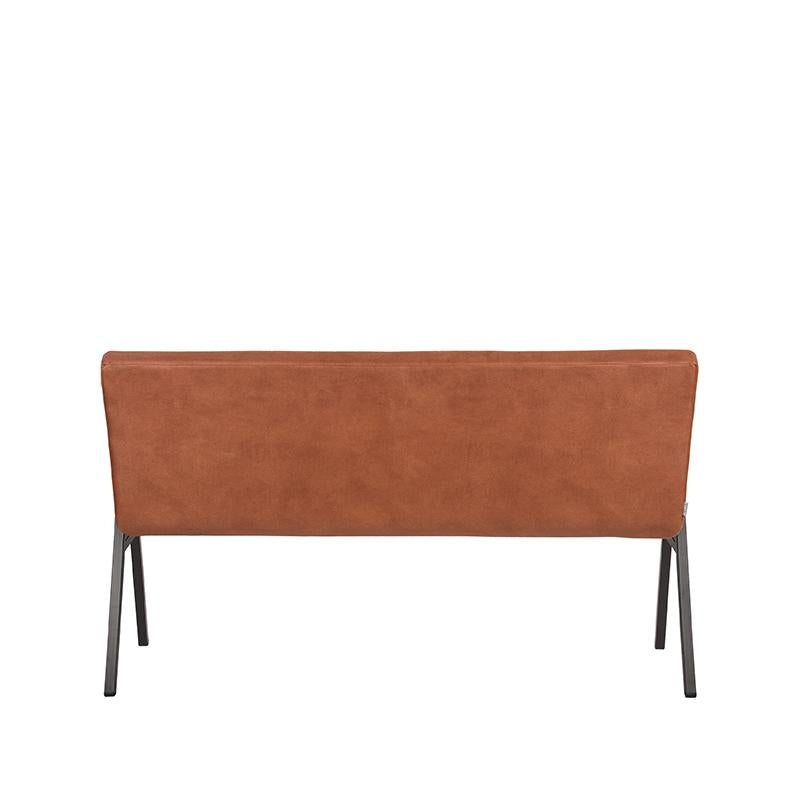 Label51 - Banc de salle à manger Matz - Microfibre - Cognac - 145 x 62 x 86 cm