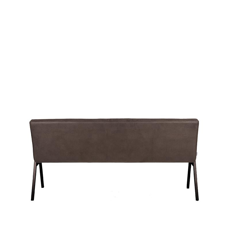 Label51 - Banc de salle à manger Matz - Microfibre - Anthracite - 175 x 62 x 86 cm