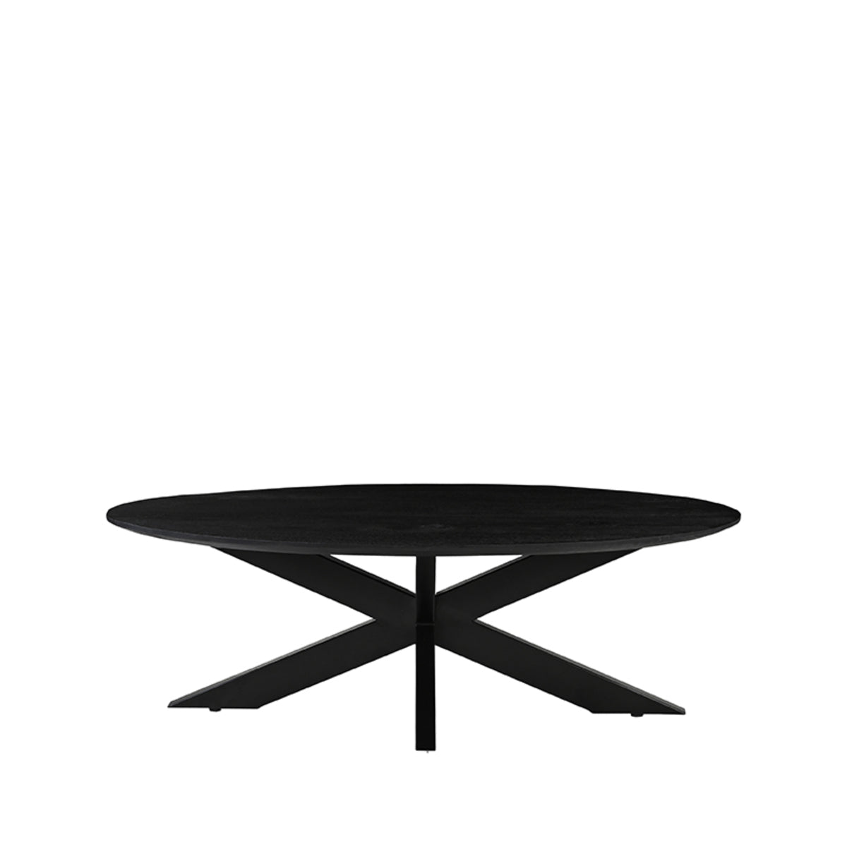 Label51 - Table basse James - Bois de manguier - Noir - 130 x 70 x 43 cm