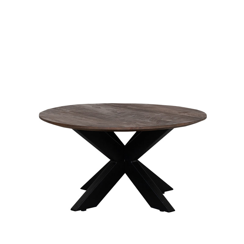 Label51 - Table basse Otis - Bois de manguier - Espresso - 80 x 80 x 43 cm
