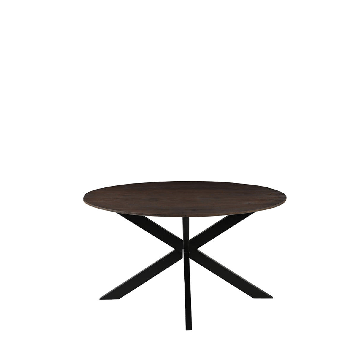 Label51 - Table à manger Otis - Bois de manguier - Espresso - 140 x 140 x 76 cm