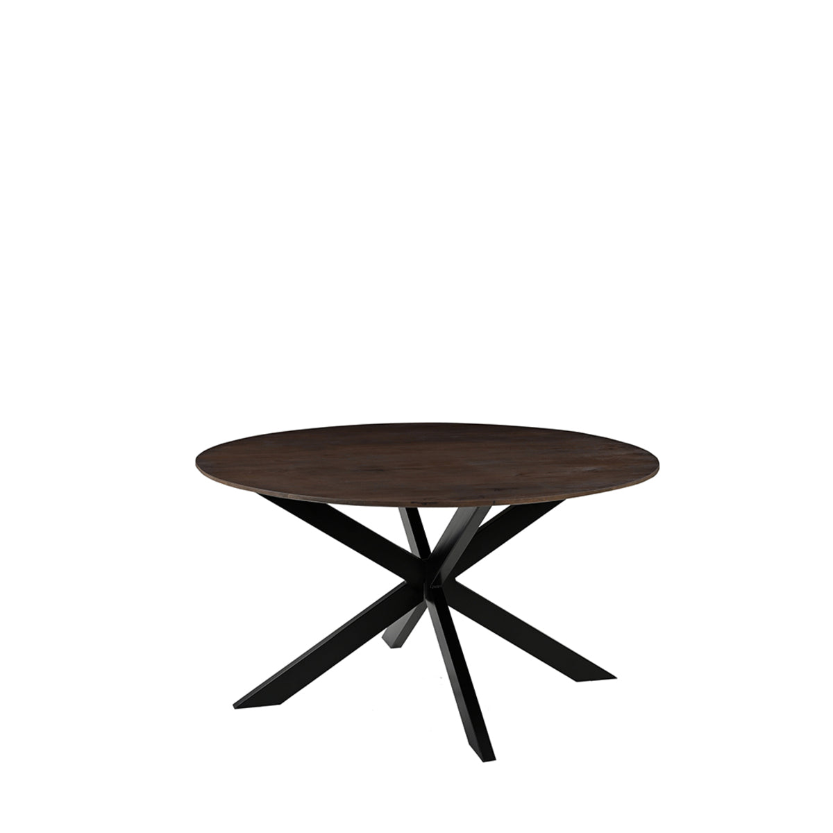 Label51 - Table à manger Otis - Bois de manguier - Espresso - 140 x 140 x 76 cm