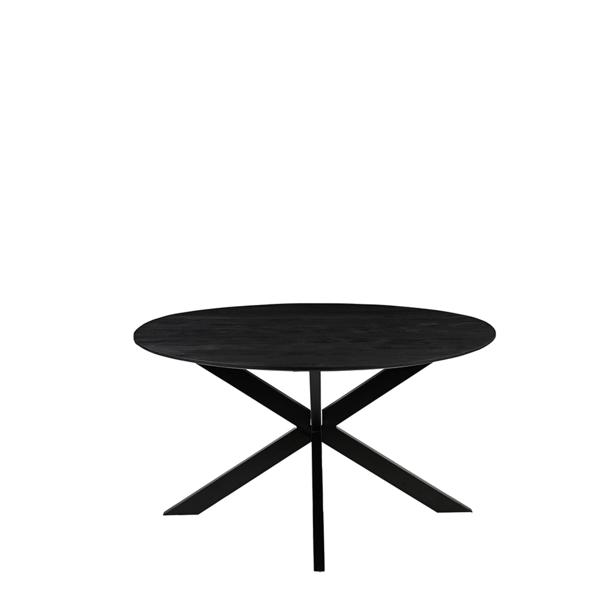 Label51 - Table à manger Otis - Bois de manguier - Noir - 140 x 140 x 76 cm
