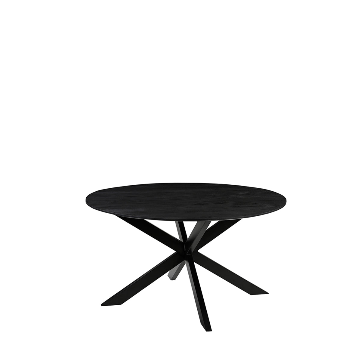 Label51 - Table à manger Otis - Bois de manguier - Noir - 140 x 140 x 76 cm