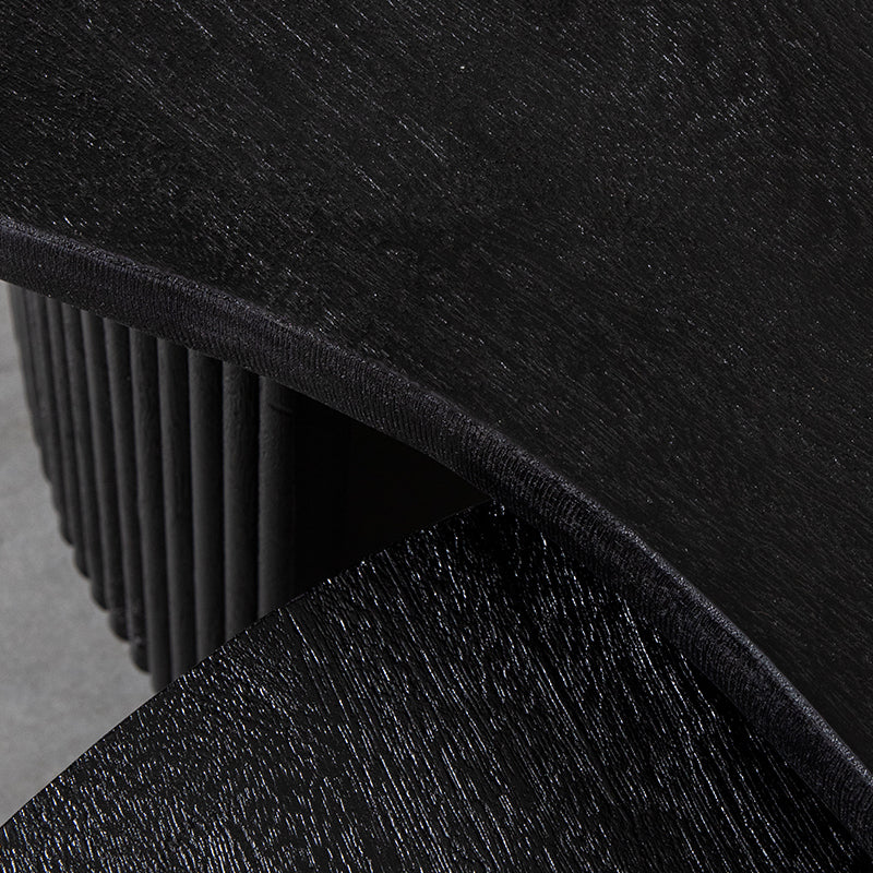 Label51 - Set de tables basses Timon - Bois de manguier - Noir - 100 x 58 x 40 cm
