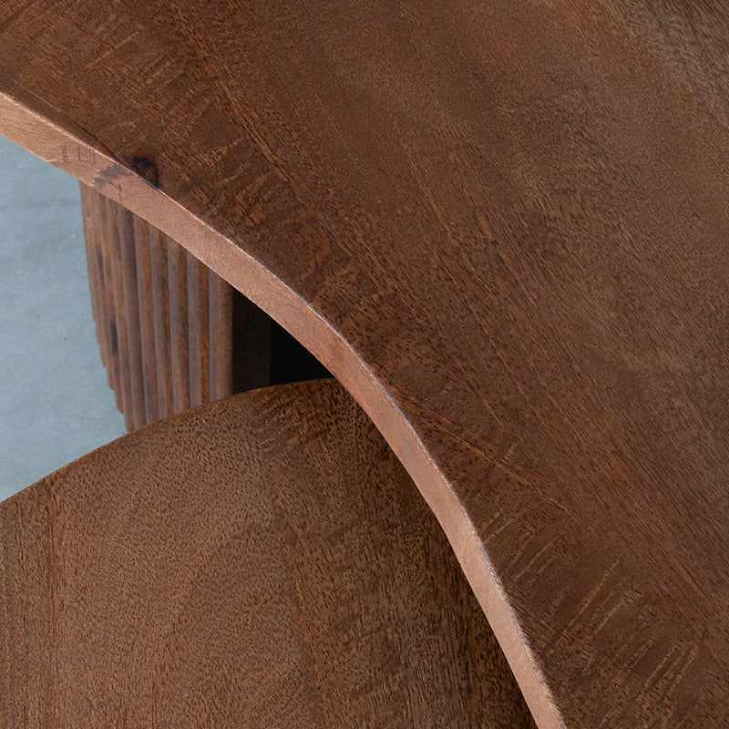 Label51 - Salontafelset Timon - Mangohout - Naturel - 100 x 58 x 40 cm