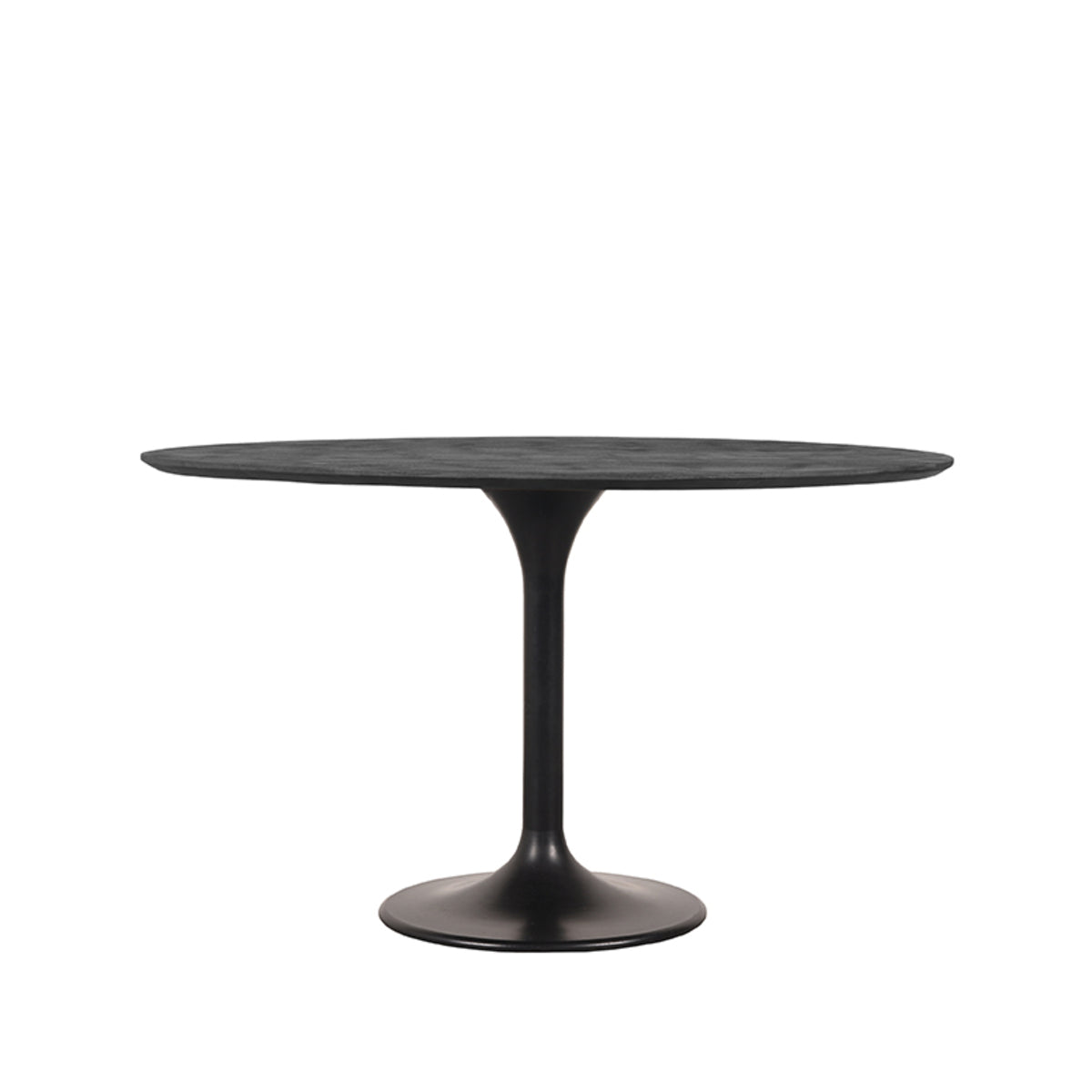 Label51 - Table à manger Otto - Bois de manguier - Noir - 130 x 130 x 75 cm
