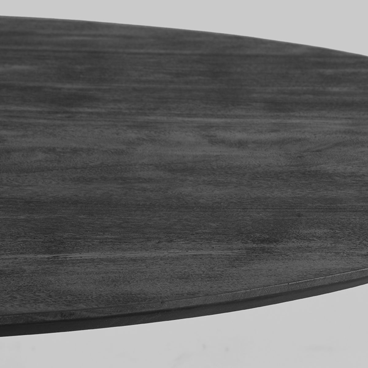 Label51 - Table à manger Otto - Bois de manguier - Noir - 130 x 130 x 75 cm