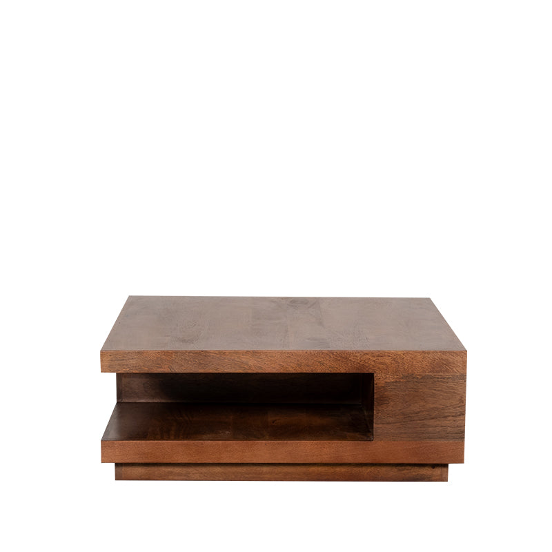 Label51 - Salontafel vierkant - Mangohout - Naturel - 80 x 80 x 30 cm