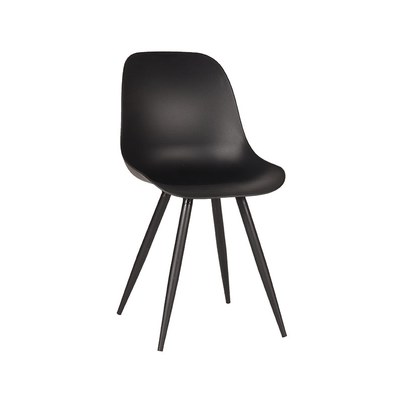 LABEL51 Chaise de salle à manger Monza - Noir - Plastique