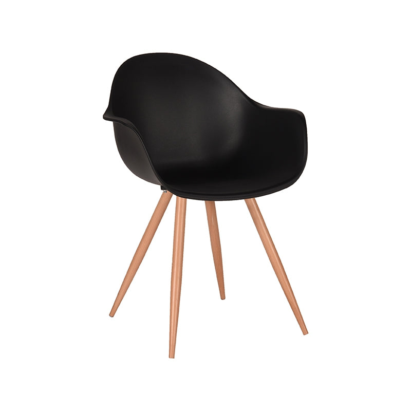 Label51 - Chaise de salle à manger Parma - Polypropylène - Noir - 58 x 54 x 85 cm